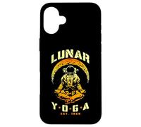 Lunar Yoga Astronaut Crescent Moon Space Science Meditation Case for iPhone 16 Plus