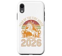 Lunar Zodiac Year Of The Fire Horse 2026 Vintage Case for iPhone XR