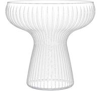 Lunara Clear Plastic Margarita Glasses, 11 oz, Set of 40, Disposable Party Cups for Cocktails (Clear Ripple Ribbed)