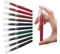 LunarCharm 10 Pack Mini Gel Pens, 0.5mm Black Ink, Pocket Pen, Short Small Pen, Smooth Writing, Quick Drying, Cute Pens for Pocket Journal, Professional Colours