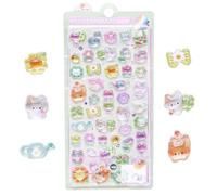 LunarCharm 3D Sticker Set with Cute Cartoon Cats, Mini Puffy Reusable Stickers for Scrapbooks Stickers for Kids, Suitable as Reward and Decoration