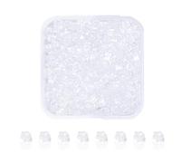 LunarCharm 500 pieces earring clasp silicone flower shape earring stopper earring plug clasp plastic earrings back stopper silicone for earrings