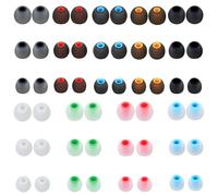 LunarCharm 54 pieces replacement silicone ear tips, 3 sizes headphone ear pads, replacement ear pads, compatible with most in-ear headphones, S/M/L
