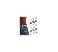 LunarCharm 6-Pack Adjustable Waist Clips for Trousers, Practical Waist Tightener and Band Clips for Tailoring Trousers, Ideal for Adjustable Jeans Buttons
