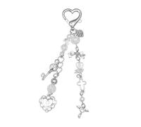 LunarCharm Cute key ring, aesthetic Y2K key ring, accessory, cute heart, butterfly, strawberry bear, key ring for keys, bags