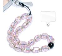 LunarCharm mobile phone wrist strap with retaining tab, detachable anti-theft mobile phone pendant strap, hands-free decorative mobile phone chain strap, for most smartphones