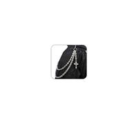 LunarCharm Punk Layered Trouser Chain, Silver Heart Cross Stud Tassel Wallet Chains, Hip Hop Pocket Chains, Gothic Jewellery Keyring Wallet for Men and Women