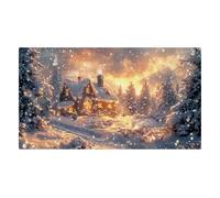 LunarCrafters Christmas doormat entry mat indoor front door mats outdoor,Super Absorbent Ultra Thin- Non Slip Quick Dry Indoor/outdoor rug,Fits Under Door(A,80x120cm)