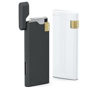 LunarFiery Pack of 2 Cool Mini Lighter Pocket pipe lighter Gas Butane Refillable with Adjustable Soft Flame Great gift idea. Sold without Gas