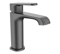 Lunaris Gunmetal Mono Basin Mixer Tap Deck Mounted Minimalist