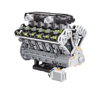 Lunaro 6.5L V12 Engine Model Building Kit, Quad Cam 60° Mechanical Engineering Model, Motorized Display Model for Teens 16+ or Building Enthusiasts (3679 PCS)