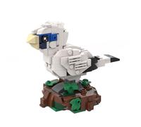 Lunaro Bali Myna Building Blocks Set (218PCS), Designer-Authorized Exotic Bird Model Kit for STEAM Learning & Wildlife Enthusiasts