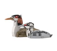 Lunaro Crested Grebe and Chick Building Blocks Set, Adorable Birds Model Kits, Compatible with Major Brands, Educational STEM Kit for Teens 16 for Bird Lovers & Beginners (162 PCS)