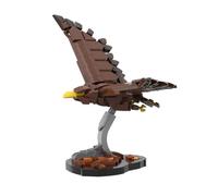 Lunaro Golden Eagle Building Blocks, Posable Bird of Prey Model with Articulated Wings, Nature MOC Set for AFOLs, Collectible Raptor Gift (272PCS)