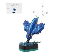 Lunaro Kingfisher Clamping Building Blocks Set MOC-179224 Diving Bird Model Kit for Adults & Teenagers Mini Animal World, Decoration & Creative Collectible (255 Pieces)