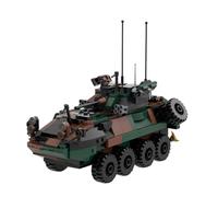 Lunaro LAV-25 Infantry Fighting Vehicle, 1/35 Scale Modular Armored Car Building Blocks Set, Functional Rolling Recon Vehicle Model Kit (476PCS)