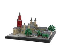 Lunaro Maastricht Basilica of Saint Servatius & Saint John’s Church Building Blocks Set, 1/750 Scale Realistic German Landmark Architecture Model, DIY Construction Kit for Teens & Adults (1242PCS)