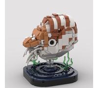 Lunaro Ocean Creatures STEM Building Blocks Set Pearl Nautilus, Educational Marine Animal Model Kit with QR Instructions, for Teens(426PCS)
