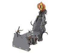 Lunaro Part 7 Medieval Dark Magic Mountain MOC Building Blocks, Modular Castle Ruins Model Kit, Fortress Architecture for Expert Builders (825 PCS)