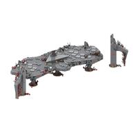 Lunaro Part 8 Medieval Dark Magic Mountain MOC Building Blocks, Modular Castle Ruins Model Kit, Fortress Architecture for Expert Builders (1124 PCS)