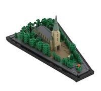 Lunaro St. John’s Church Darmstadt Building Blocks Set, 1/560 Scale Realistic German Landmark Architecture Model, DIY Construction Kit for Teens & Adults (809PCS)