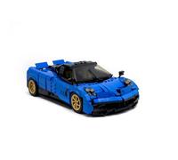 Lunaro Toyvanta MOC Supercar Building Kit with 3D-Printed Parts, Light Blue Technic Model Car Set with Functional Suspension & Power Linkage, Gift for Adults 16+ [979Pcs]
