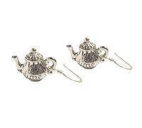 LunarraStar Women 925 Sterling Silver Tea Pot Earrings Alice in Wonderland Tea Time Pierced