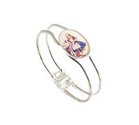 LunarraStar Women Silver Plated Alice in Wonderland Bracelet Drink Me Bangle