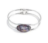 LunarraStar Women Silver Plated Alice in Wonderland Bracelet The Cheshire Cat Bangle