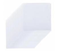 LUNARUBBY White Bandana for Tie Dye Party Supplies, Solid Color Cotton Large Headband Head Wrap Handkerchiefs, White-24pcs Tie Dye Bandana, 22"