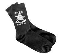 LunaTastic Gifts Women’s Socks - Unique Keepsake Gift for Step Mum, Birthday & Christmas Stocking Filler, Soft & Cozy, UK Size 4-8 - Turtley Step Mum (UK, Alpha, One Size, Regular, Regular, Black)