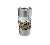 Lunch ATOP a Skyscraper New York Ironworkers Photograph Stainless Steel Insulated Tumbler