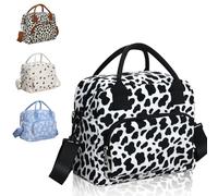 Lunch Bag, 12L Large Insulated Lunch Box with Adjustable Shoulder Straps, Multi-Pockets Pack Lunch Bags Reusable Picnic Cooler Bag for Adults, Lunch Tote for Women/Man/Work/School/Travel