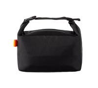 Lunch Bag - 9.84x5.51 Inch Aluminum Foil Insulated Box for Food Freshness, Temperature Control with Waterproof Design, Foldable Carrier for Picnic, Beach, School, Hiking, Camping, Work, Black Gray