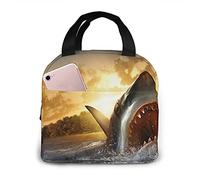 Lunch Bag at Dusk Fish Insulated Leakproof Insulated Box with Zipper Insulation and Cold Preservation Holder Tote Bags