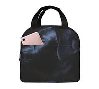 Lunch Bag,Black Labrador Dog Insulated Lunch Box Durable Tote Bag Reusable Cooler Bag