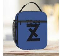 Lunch Bag Blue Lock Anime Black Bold Distressed Team Z Jersey Merch Tote Insulated Cooler Kids School Travel