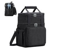 Lunch Bag - Cooler Bag - Expandable Portable Waterproof Insulated Shoulder Strap Double Layer Bag for Adults Picnic Outdoor Work Travel