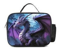 Lunch Bag for Adult Lunch Box Purple Dragon Purple Moon Lunch Tote Bag Reusable Lunch Cooler Bag Food Handbag