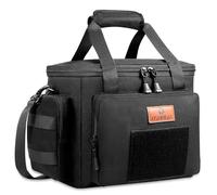 Lunch Bag for Men, Tactical Cooler Bag, Reusable Waterproof Leakproof Insulated Lunch Box for Adults Men Work Picnic Outdoor Hiking Day trips Camping, 13L Black HSHRISH