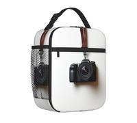 Lunch Bag for Men Women Adults Insulated Lunch Box,Leakproof Cooler Food Lunch Containers Camera hanging on white wall Reusable Lunch Tote Bags Cute LunchBox for Work, Travel, Outdoor