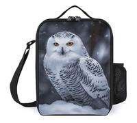 Lunch Bag for Men Women Reusable Insulated Lunchbox Arctic Owl Lunch Tote Bag for Work Picnic