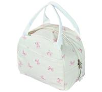 Lunch Bag for Women, Insulated Cooler Lunch Bag, Thermal Packed Girls Lunch Bags for Adults Kids, Packed Lunch Box Tote Bag, Gifts for Women Girls Ladies, Corduroy Pink Bow Lunchbag
