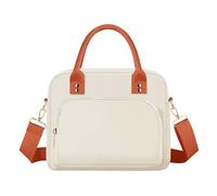 Lunch Bag for Women & Kids, 11.5L Large Insulated Lunch Box Bag, Adults Girls Packed Lunch Box Tote Bags with Shoulder Strap, Soft Cooler Picnic Bags for Work School Picnics (Beige)