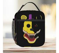 Lunch Bag FredBear Five Nights At Freddy's FNAF Tote Insulated Cooler Kids School Travel