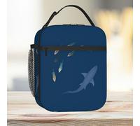 Lunch Bag Guess The Pack Of Wolves Is Swimming With The Shark Now! Tote Insulated Cooler Kids School Travel
