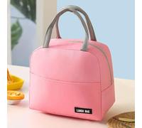 Lunch Bag, Insulated Lunch Bags, Water-Resistant Lunch Organizer, Water-Resistant Lunch Organizer, Reusable Lunch Box Tote, Thermal Lunch Bags to School Office Work Picnic, for Kids, Adults (Pink)