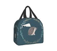 Lunch Bag Insulated Lunch Box Cute Little Hedgehog Reusable Lunch Tote Box Bag Portable Leakproof Cooler Bag with Front Pocket Multifunctional Food Bag for Woman Man Work Picnic or Travel