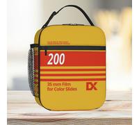 Lunch Bag Kodachrome 200 - Retro Kodak Film Tote Insulated Cooler Kids School Travel