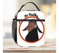 Lunch Bag Kuzco NO TOUCHY Sad Llama Emperor's New Groove Emperor David Spade Back Off No Touch Funny Gift Tote Insulated Cooler Kids School Travel